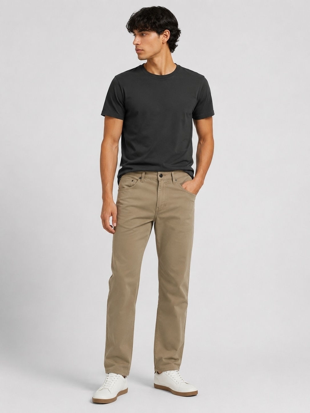 Lee Men's Straight Jeans in Khaki